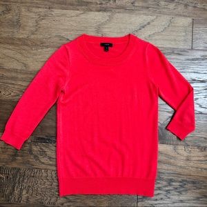 Red J.crew Crewneck Sweater